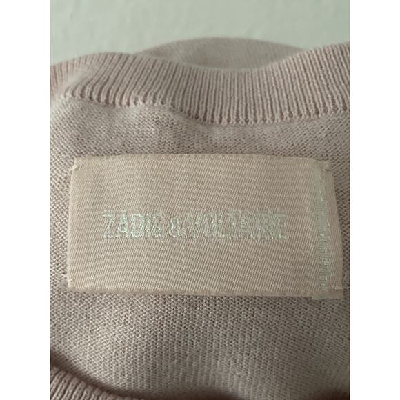 Zadig & Voltaire Sweater Pullover Cici Patch Heart Cotton FLAW - Picture 14 of 16